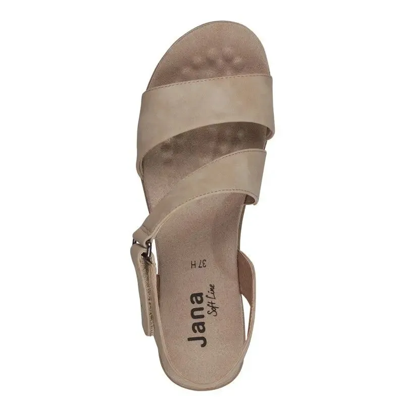 Jana 28167 TAUPE Wide Fitting Sandal
