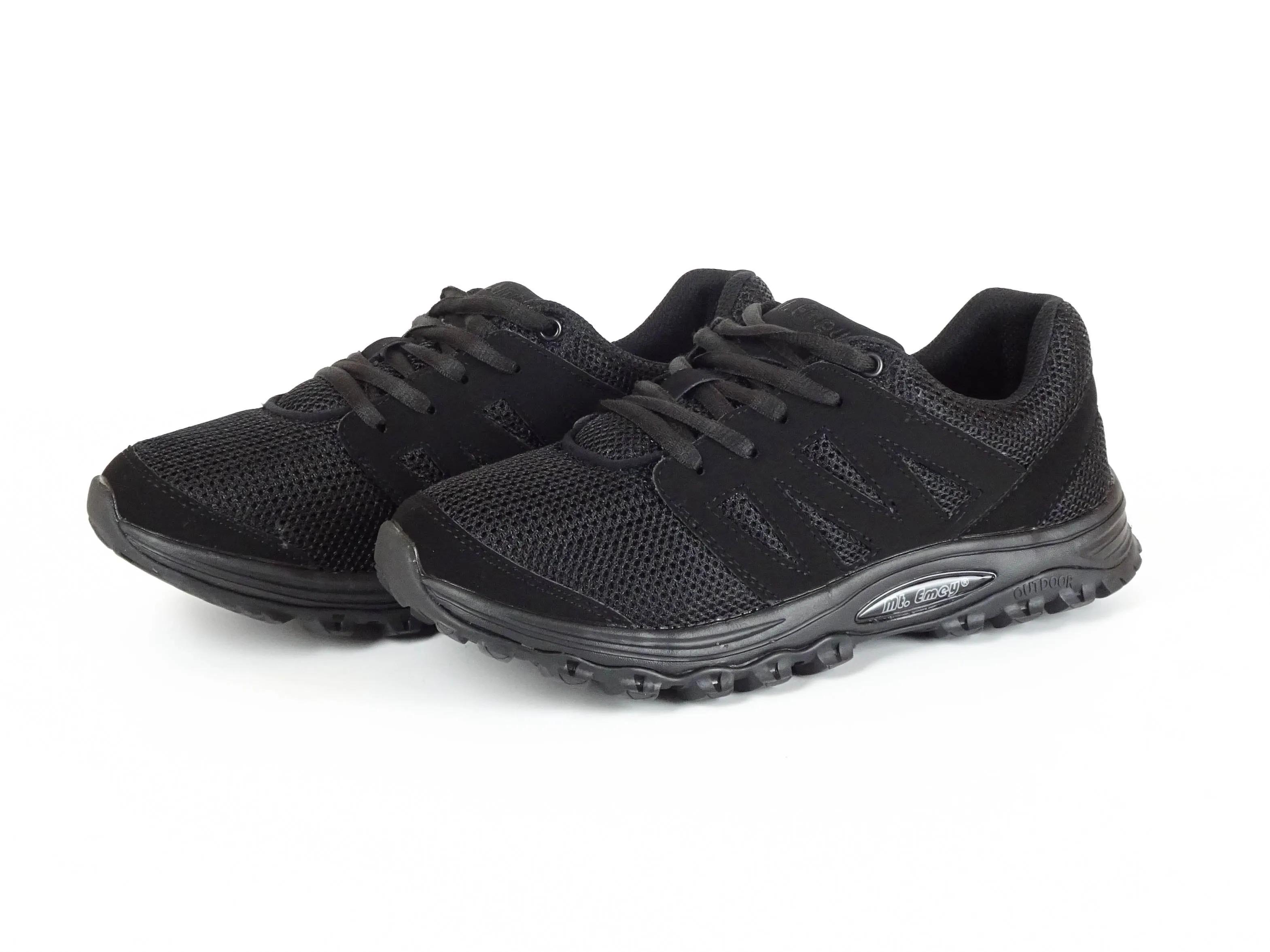 Mt. Emey 9306 Black -Women's Mesh Walking Shoes Black Lace