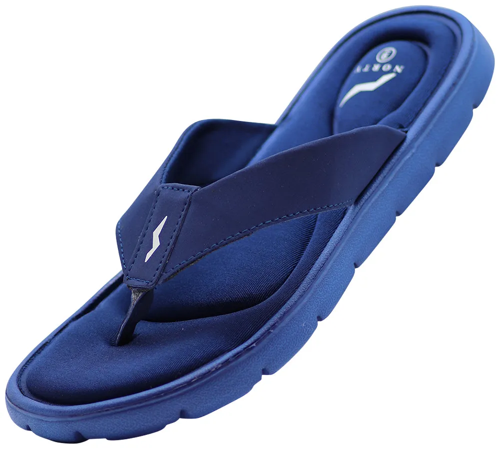Norty Mens Memory Foam Footbed Comfortable and Casual Sandal Slip On Shoe