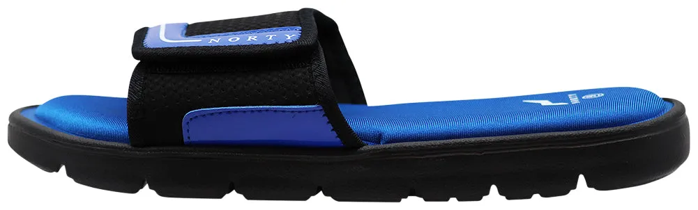 Norty Mens Memory Foam Footbed Comfortable and Casual Sandal Slip On Shoe
