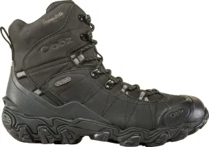 Oboz Men's Bridger 8" Insulated Waterproof Hiking Boots- Midnight Black