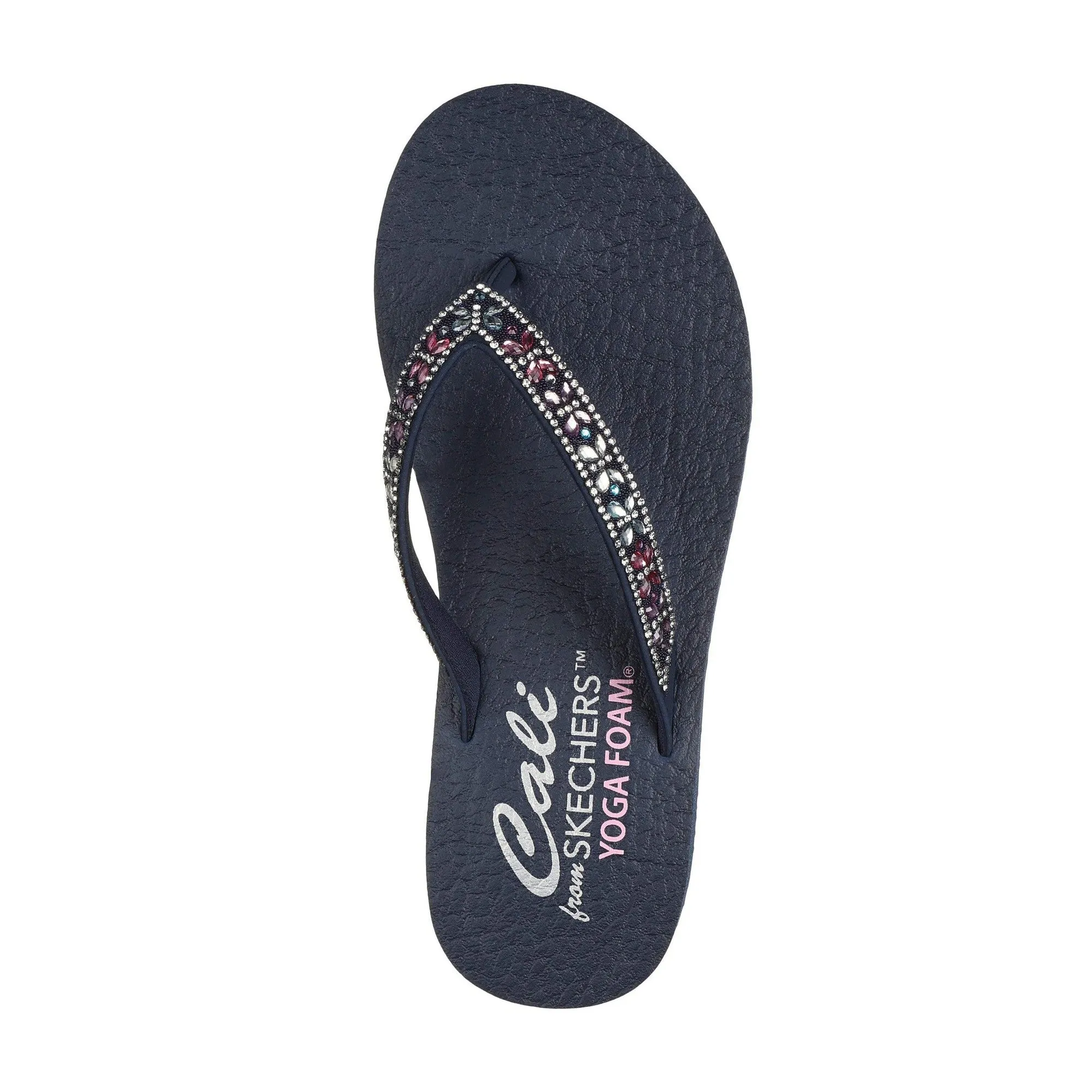 Skechers 119660 Meditation - Butterfly Garden Ladies Navy Vegan Sandals