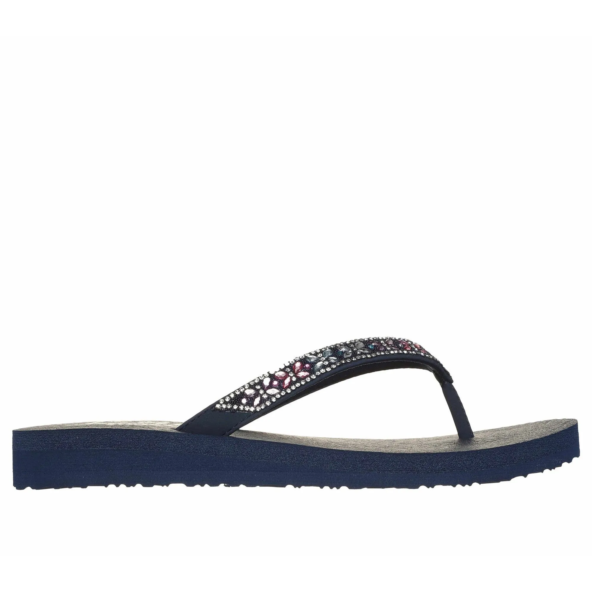 Skechers 119660 Meditation - Butterfly Garden Ladies Navy Vegan Sandals
