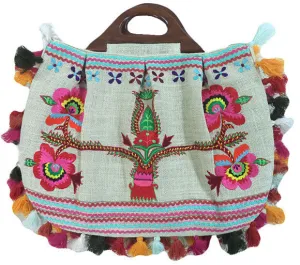 Summer Pom Pom Bag