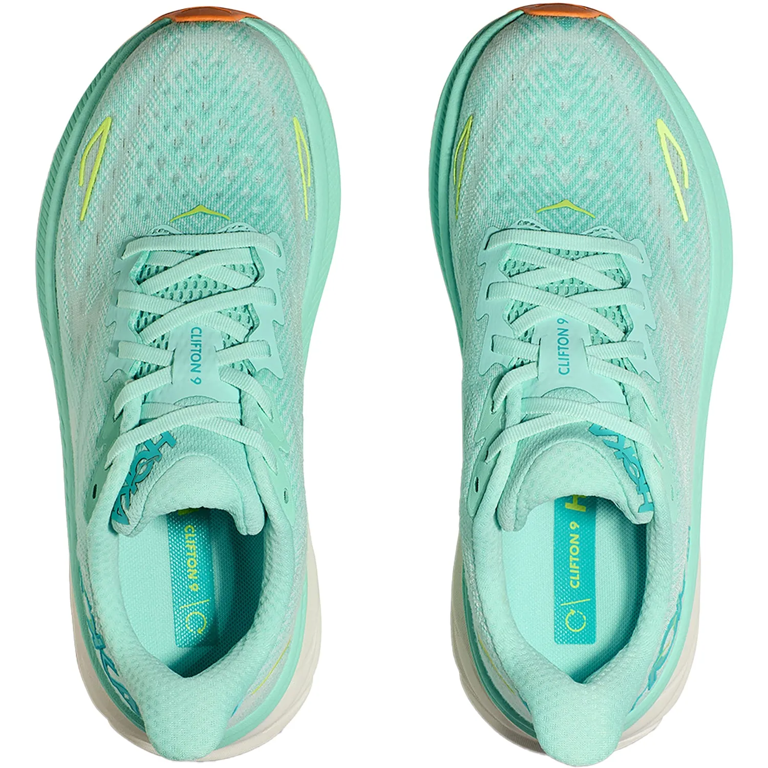 Women's Hoka Clifton 9 Seafoam/Aqua Breeze Mesh